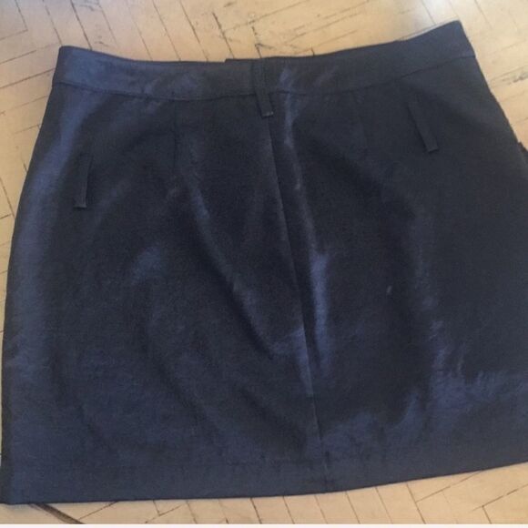 Vintage Y2K ABS Black Mini Skirt Size 6 EUC Goth - Picture 5 of 6